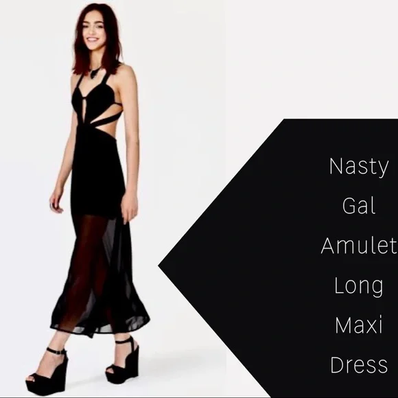 Nasty Gal Amulet Long Maxi Dress (XS) - Picture 2 of 3